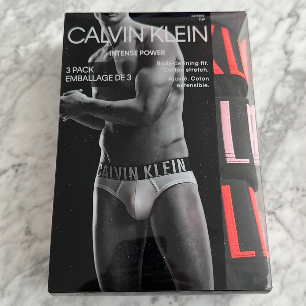 Calvin Klein Intense Power Hip Briefs - Black - 3-Pack